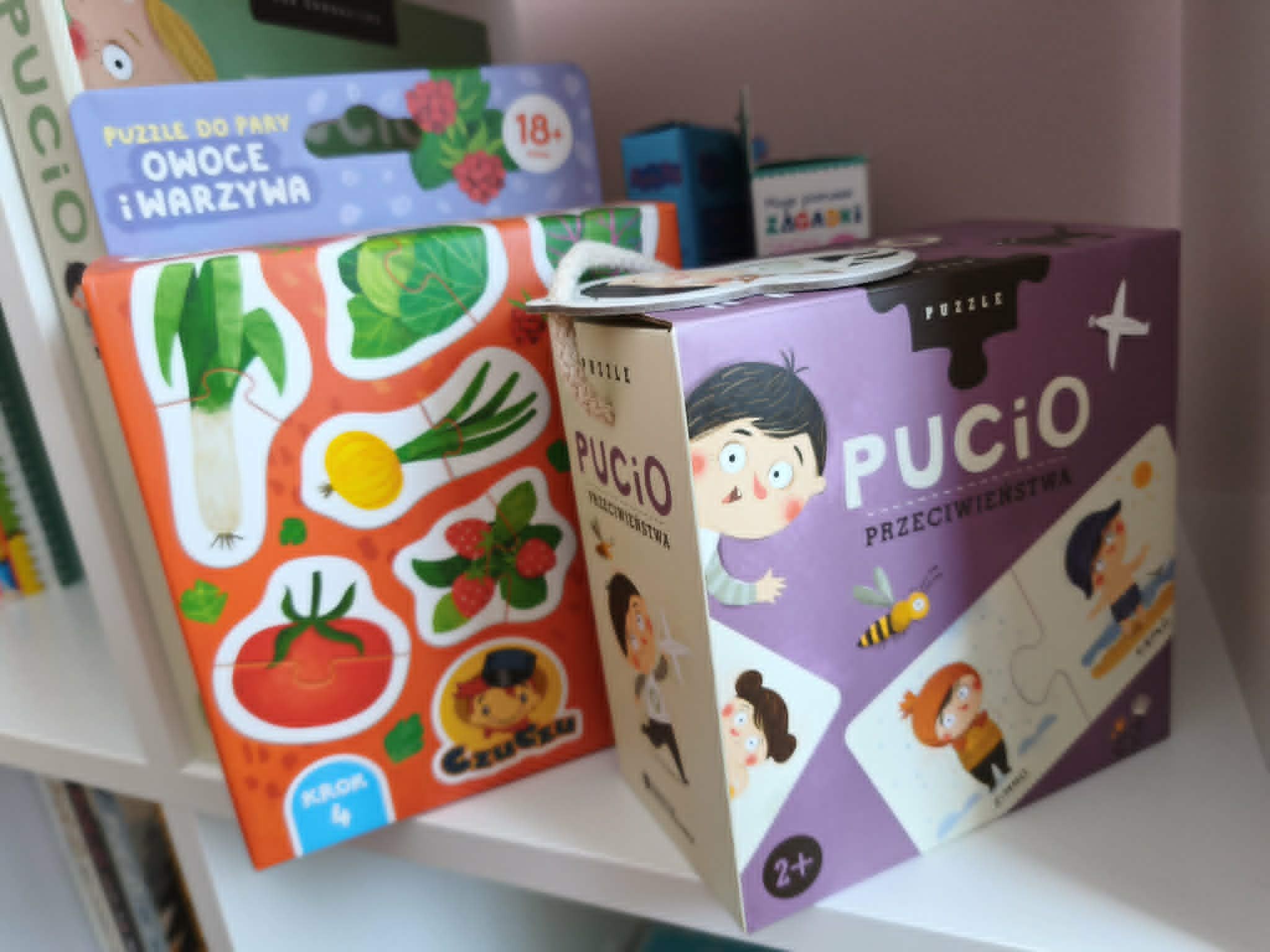 Puzzle Czuczu i Pucio — zabawka edukacyjna dla dwulatka