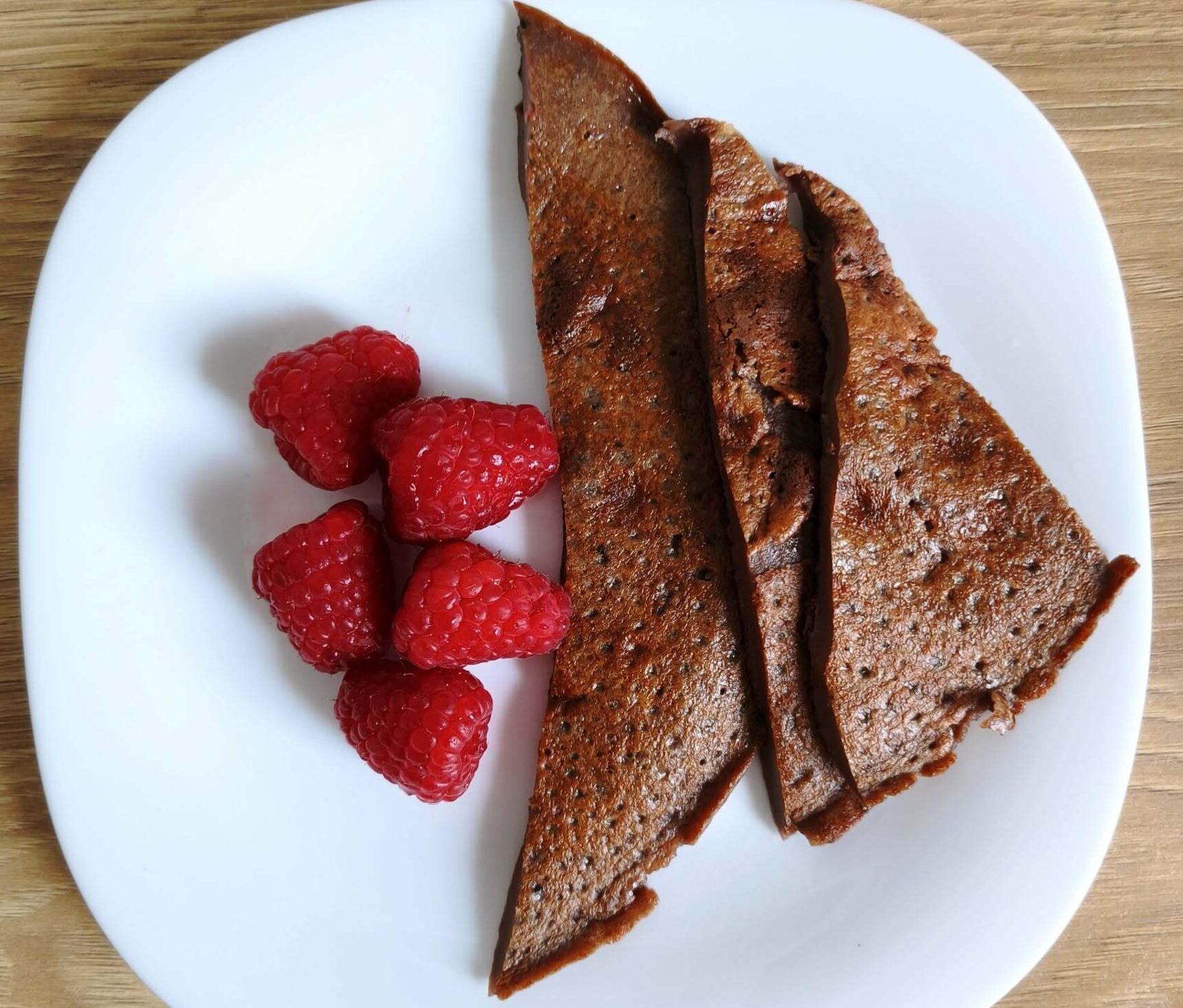omlet budyniowy i maliny